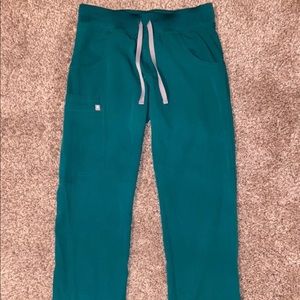 Figs hunter green kade pants xs petite